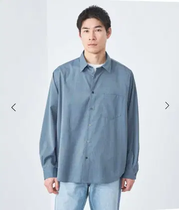 [ 새상품급 ] 워셔블 비에라 저스트 루즈 레귤러 카라 셔츠 M 사이즈