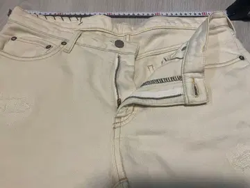 아이보리 빈티지 치노 팬츠