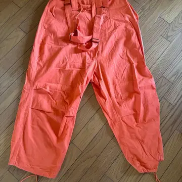 오렌지 와이드 팬츠