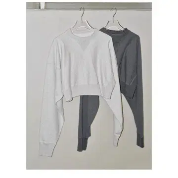 TODAYFUL 크롭 스웨트 풀오버/라이트 그레이