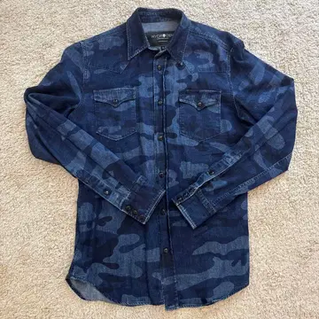 HYDROGEN 카모플라쥬 데님 셔츠 S