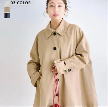 BASEMENT 2wayA 라인 트렌치코트 베이지