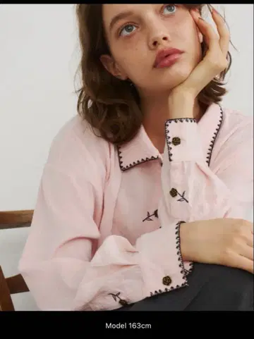 블라우스 셔츠 '한 송이 장미' 셔츠 여성용