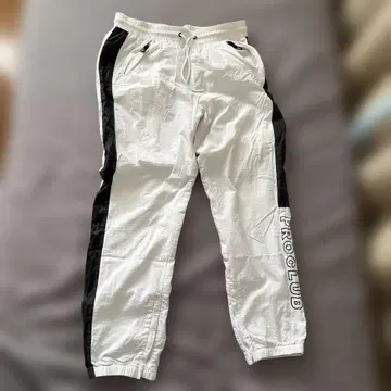 PRO CLUB 스트레이트 팬츠 화이트/블랙