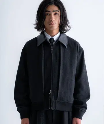 SINSS 트위드 숏 블루종