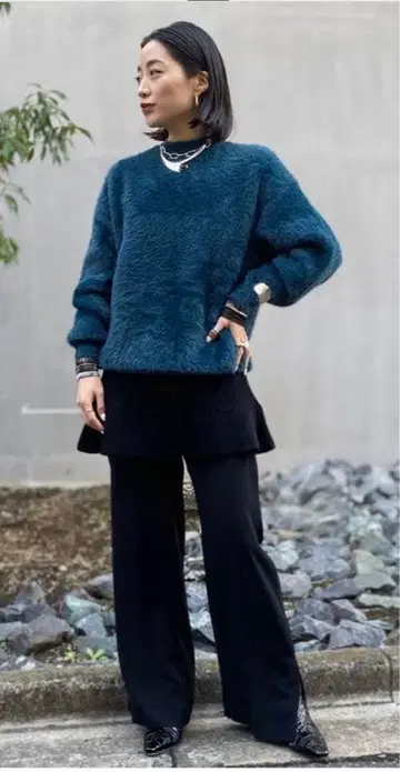 [ STUNNING LURE ] 페더 니트 풀오버