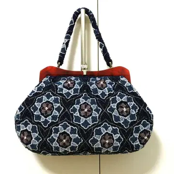 쇼와 레트로 비즈 꽃무늬 일본 의류용 백