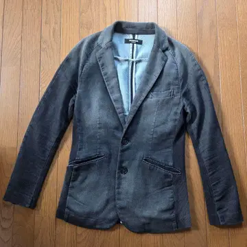 1PIU1UGUALE3 RELAX 데님 테일러드 자켓 블랙