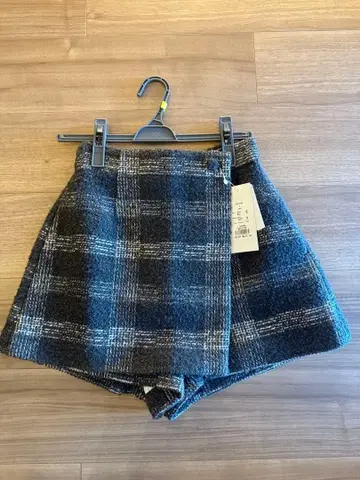 셰리에 스커트 check jacquard wrap culottes