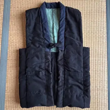 순수 실크 손바느질 면 짱짱코 민소매 한텐 M