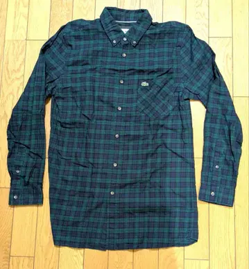 [ 미사용 ] 슬림 핏 버튼 다운 셔츠 긴팔 LACOSTE 라코스테