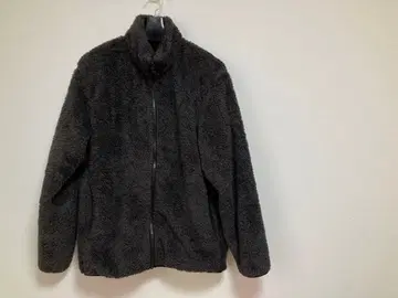 유니클로 다크 그레이 퍼 플리스 풀집 자켓 다크 그레이 L