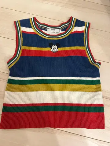 MOUSSY 미키마우스 슬리브리스 상의