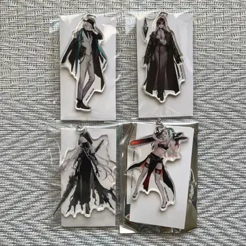 무기미도 아크릴 키링 4개