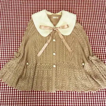 새상품급 axesfemmPOETIQUE 액시즈 티펫 포함 아와 핑크 판초