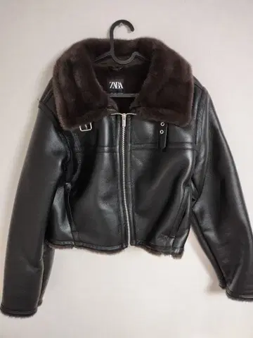 ZARA 더블 페이스 자켓 무스탕 S 시착만 한 상품