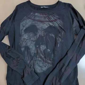 HYSTERICGlamour 스컬 프린트 블랙 긴팔 T셔츠
