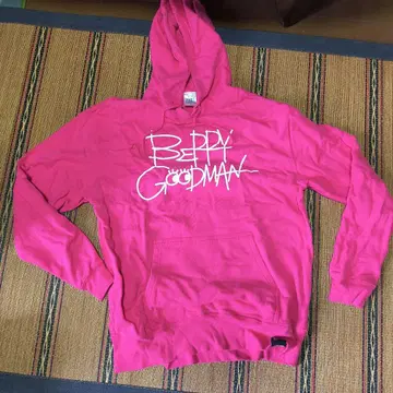 베리 굿맨 로고 포함 후드티 핑크