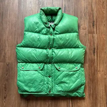 CAMP7 70s~80s 다운 베스트 미국제 그린