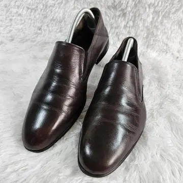 stefanorossi 슬립온 로퍼 다크 브라운 천연 가죽 26cm