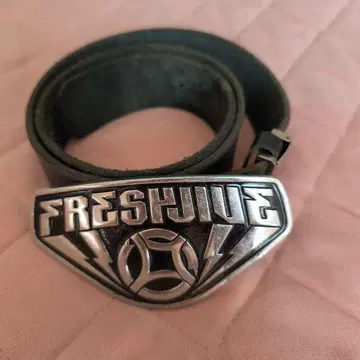 FRESHJIVE 메탈 버클 가죽 벨트