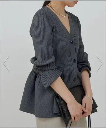 개럴개런트 가디건 [ 앞뒤 2way ] 페플럼 2WAY 가디건
