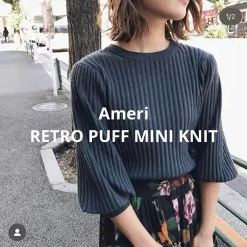 Ameri Vintage / RETRO PUFF MINI KNIT