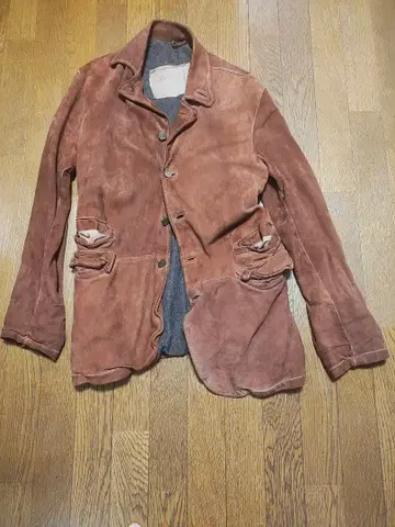 조르지오 브라토 레더 재킷 브라운 스웨이드 가죽 아우터 겨울 상품