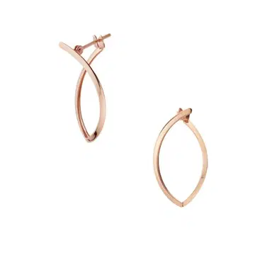 반돔 아오야마 K10 핑크 골드 귀걸이