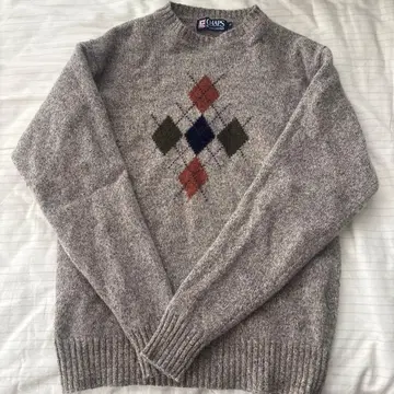 Chaps 아가일 디자인 스웨터 M