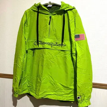 Champion 챔피온 하프 지퍼 나일론 자켓 그린