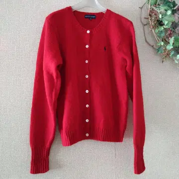 랄프 로렌 [ 160 ] 울 100% 겨울용 가디건