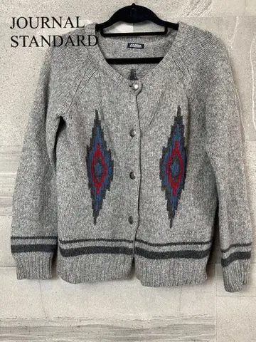 JOURNAL STANDARD 울 기하학 가디건 상의