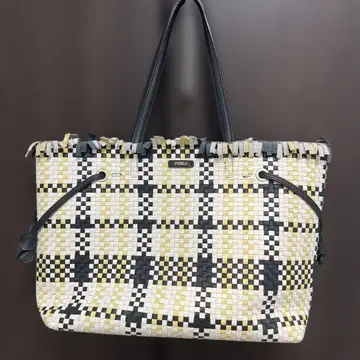 FURLA 훌라 레 토트백 블랙/화이트/옐로우 컬러