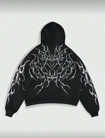 후드티 후디 긴팔 그런지 스트릿 y2k 해외 블랙 S