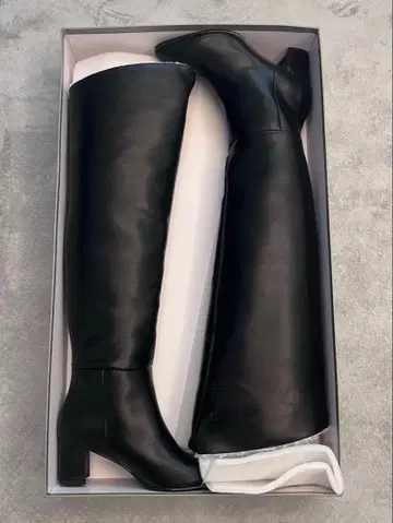 새상품급 SNIDEL 블랙 니하이 부츠