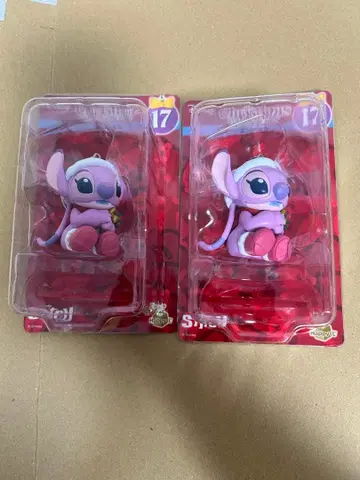 디즈니 크리스마스 오너먼트 복권 엔젤 피규어 2점