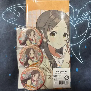 학원 아이돌 마스터 DMM 스크래치 쿠라모토 치나 캔뱃지+A3 천 포스터