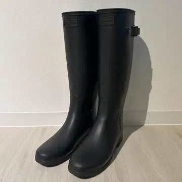 헌터 오리지널 리파인 레인부츠 매트 올 블랙
