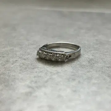 빈티지 실버1000 5개 보석 반지 14호