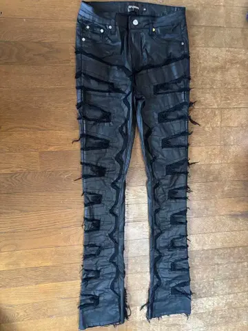 GUAPI 블랙 프린지 디자인 팬츠 size30