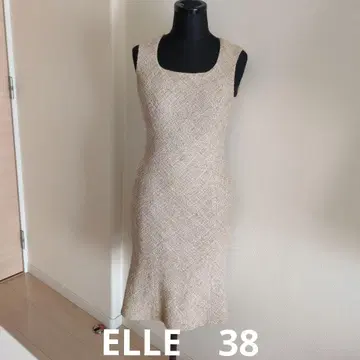 ELLE 트위드 원피스 38