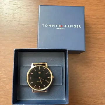 타미힐피거 TOMMY HILFIGER 손목시계 골드 블랙 원형