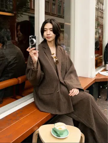 완판 최저가 soerte 오버 사이즈 더블 브레스트 자켓 사이즈 3