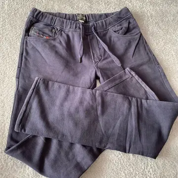 퍼플 조거 팬츠 허리밴딩