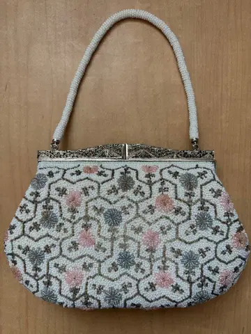 꽃무늬 비즈 자수 일본 의류용 백