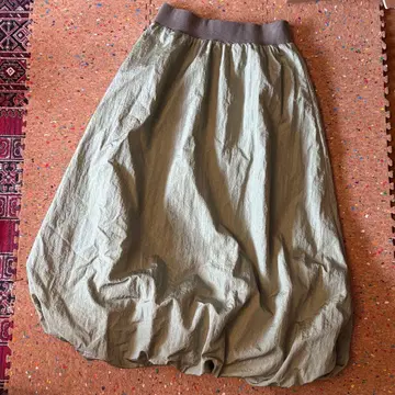 B:MING 허리 리브 벌룬 스커트