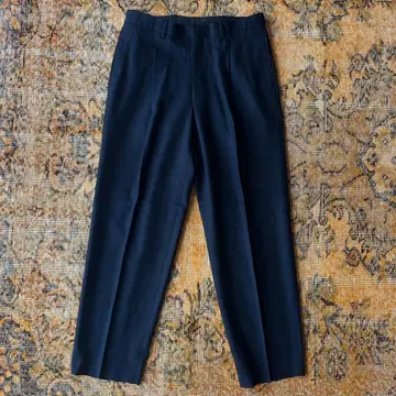 E.Tautz 네이비 플리츠 슬랙스 34 이트츠