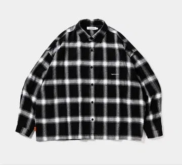 TIGHTBOOTH PLAID LS SHIRT BLACK