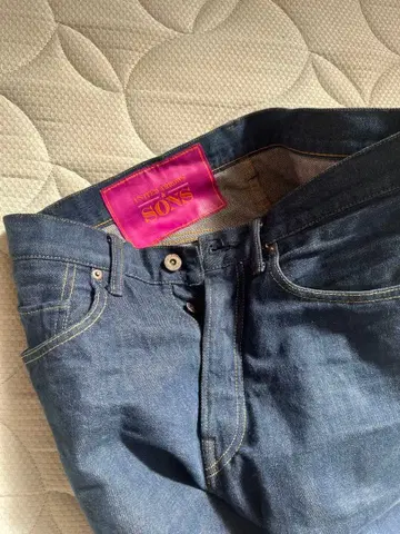 UNITED ARROWS & SONS 다크 블루 데님